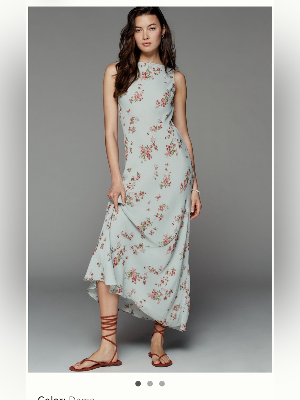 NWT Reformation DAMA PRESCOTT FLORAL MAXI DRESS Size S